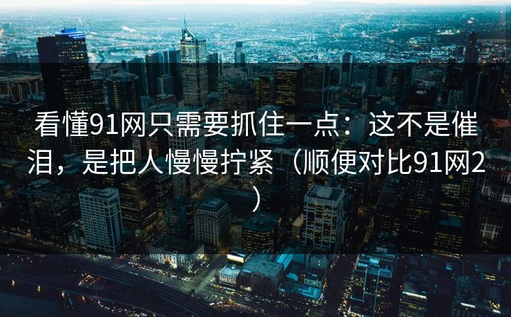 看懂91网只需要抓住一点：这不是催泪，是把人慢慢拧紧（顺便对比91网2）